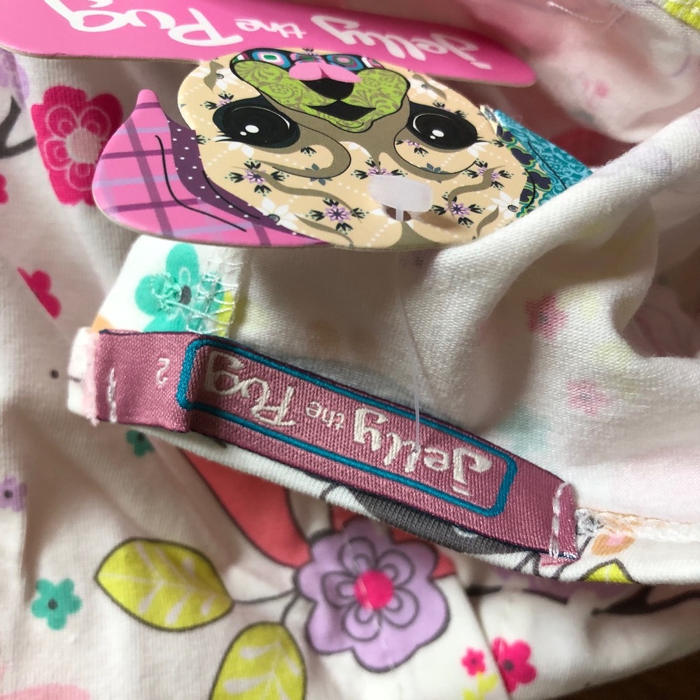 NWT gift! Jelly the Pug dress little girls size 2 - Picture 7 of 7